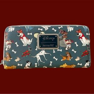 Disney Dogs Loungefly Wallet Zip Around Clutch
